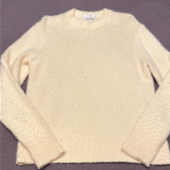 Acne Studios Sweaters - Acne Studios Pale Yellow Crew Neck Sweater
